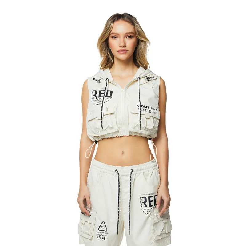 Summer Comfort Utility Hooded Vest - Oatmeal