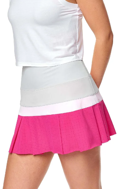 Cozy Lounge Wear Baseline Color Block  Skort Hot Pink