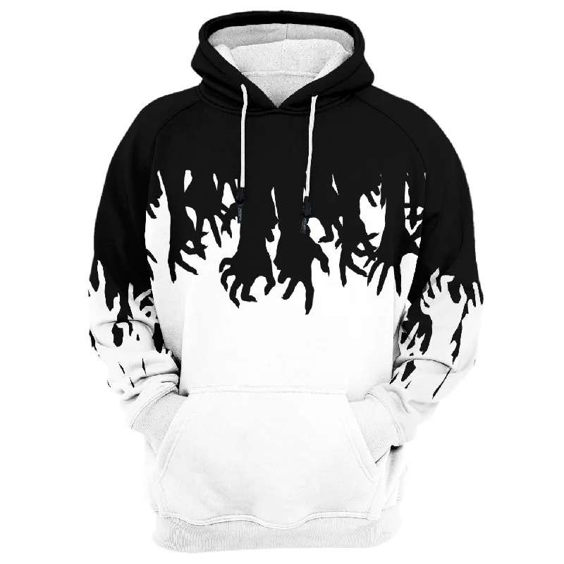 Relaxed Chic Zombies Hands Hoodie