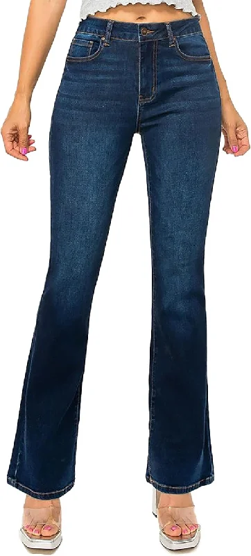 Casual Comfort WAX JEAN Women's High Waisted Slim Bootcut Jeans