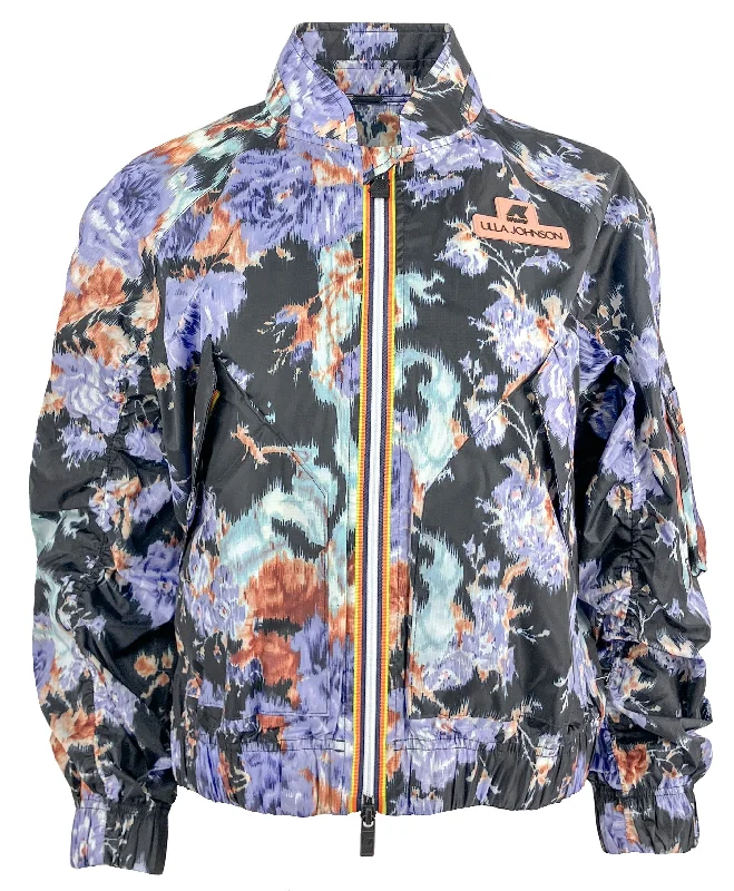 Soft Feel K-Way x Ulla Johnson Asa Bomber Jacket in Iris