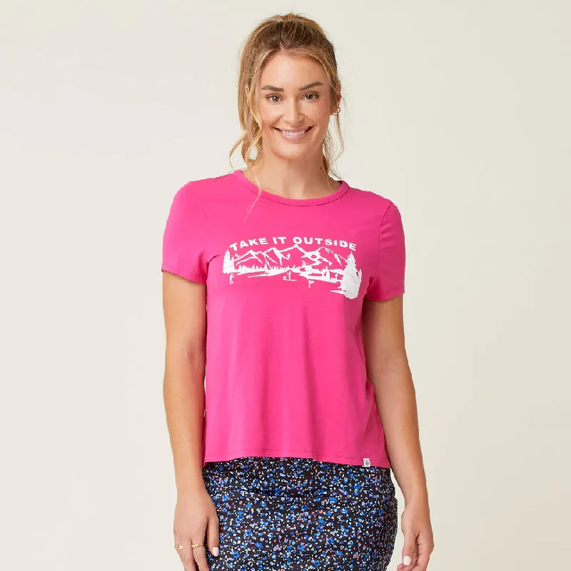 Sporty Comfort Aila Graphic Short-Sleeve Top