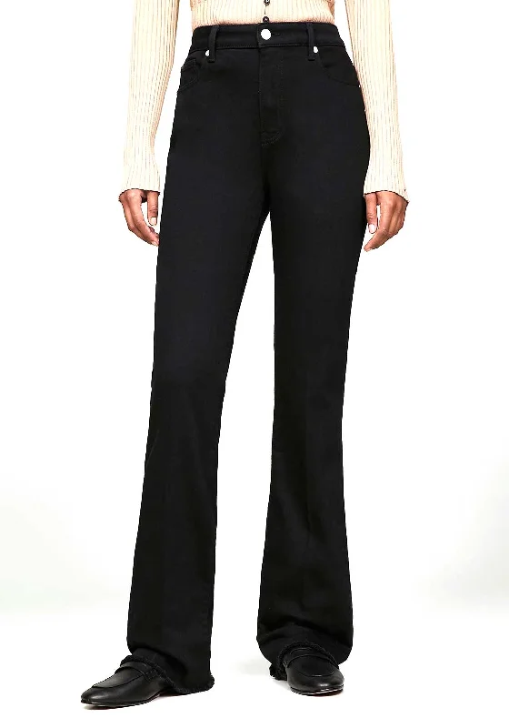 Weekend Wear Tommy Hilfiger Womens High Rise Bootcut Jeans, Stay Black