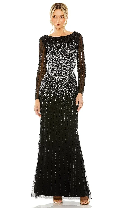 Warm Wear Mac Duggal 9226 - Illusion Long Sleeve Evening Dress