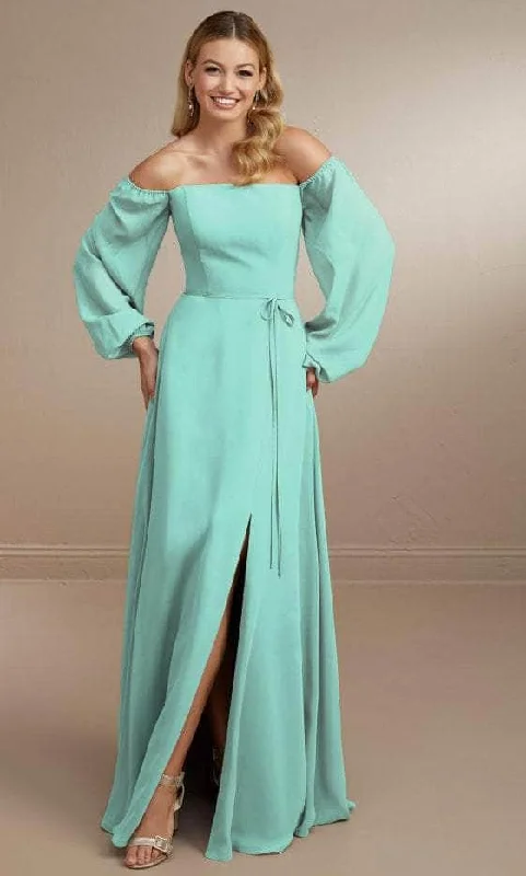 Relaxed Fit Wear Christina Wu Celebration 22175 - Long Sleeve A-line Prom Dress