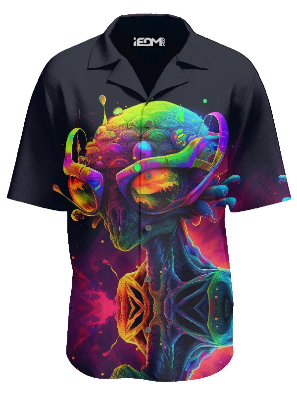 Elegant Wear Psychedelic Alien Lounge Shirt