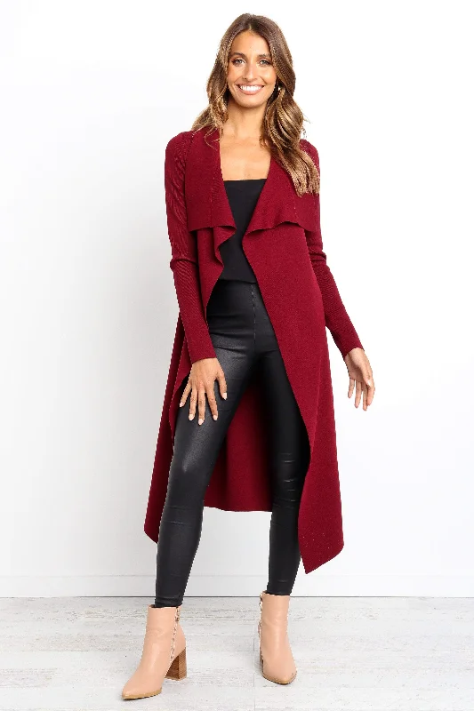 Soft Looks Audrina Cardigan - Berry