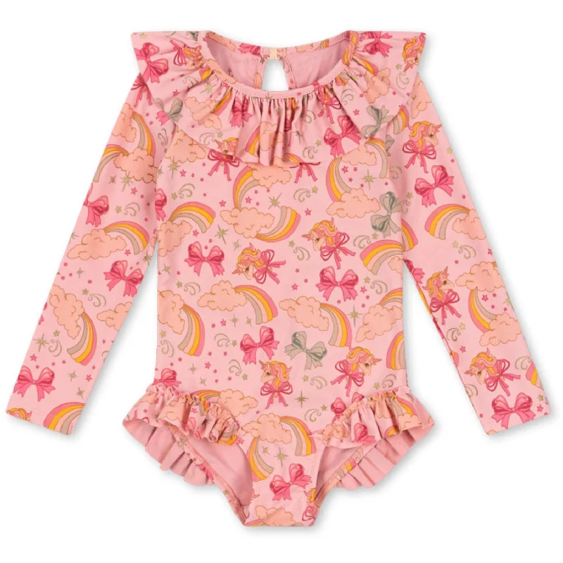 Everyday Outfits Konges Sløjd Rainbow Bow Manuca Ls Swimsuit Grs