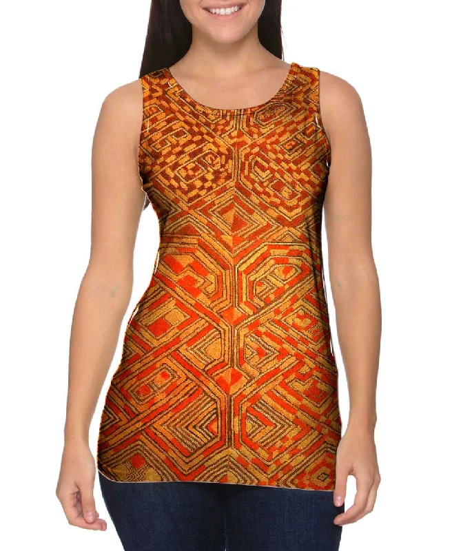 Soft Fabrics African Tribal Kuba Cloth Quadrant