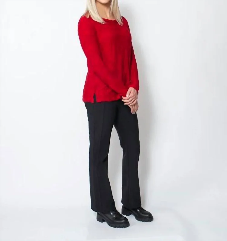 Comfy Chic Bootcut Pant In Black