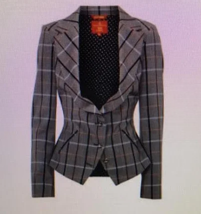 Soft Knitwear Vivienne Westwood - 3PC Grey Plaid Suit - Size 42