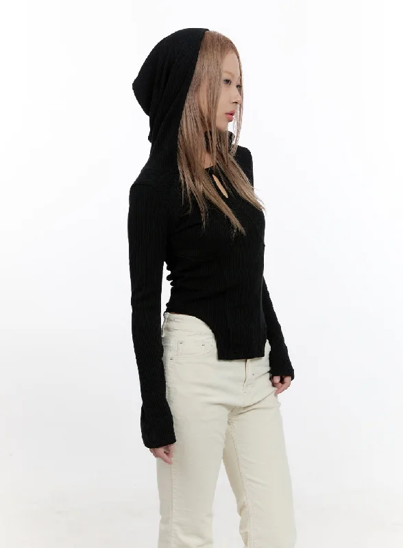 Trendy Dresses Cut Out Slim Fit Hoodie CN425