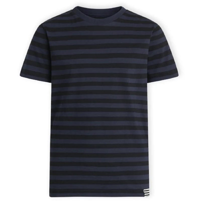 Breathable Style Mads Nørgaard Navy/Black Organic Midi Thorlino T-shirt