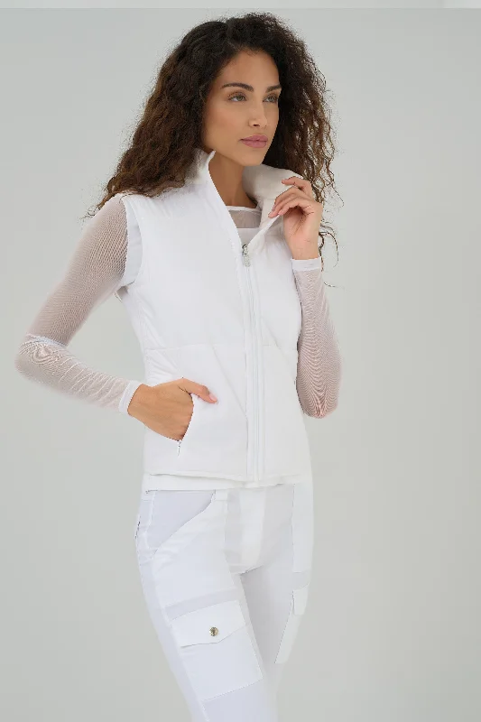 Cozy Dress Terry Reversible Puffer Vest