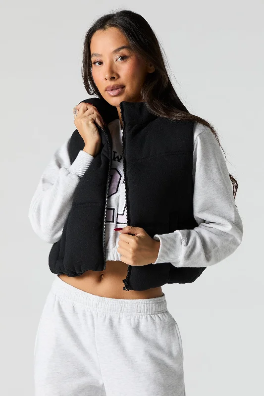 Versatile Outfits Fleece Puffer Vest