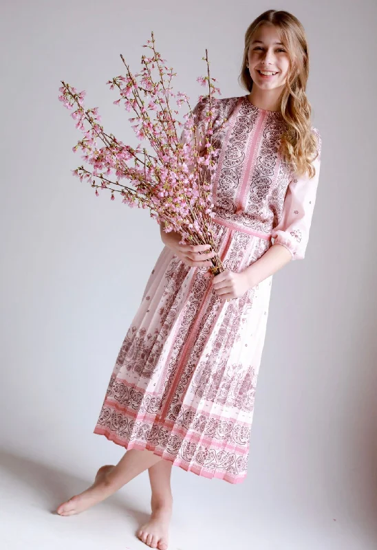 Easy Chic 118-BUFFEL SKIRT-Pink