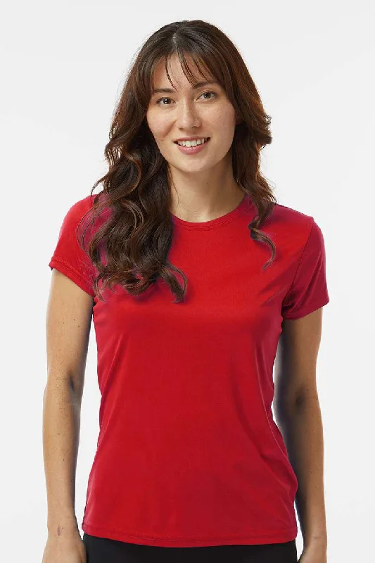 Comfy Chic Wear Paragon Womens Islander Performance Moisture Wicking Short Sleeve Crewneck T-Shirt - Red Comfy Chic Wear Paragon Womens Islander Performance Moisture Wicking Short Sleeve Crewneck T-Shirt - Red