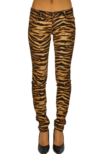 Easy Chic Jungle Jeans Tiger Print