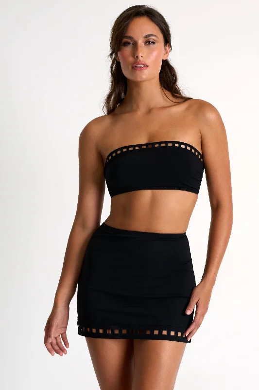 Simple Comfort Swim Mini Skirt With Mosaic Cutouts - 42580-45-800