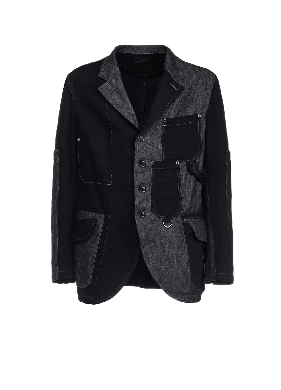 Light Fit 7OZ DENIM CRAZY PATCHWORK JACKET