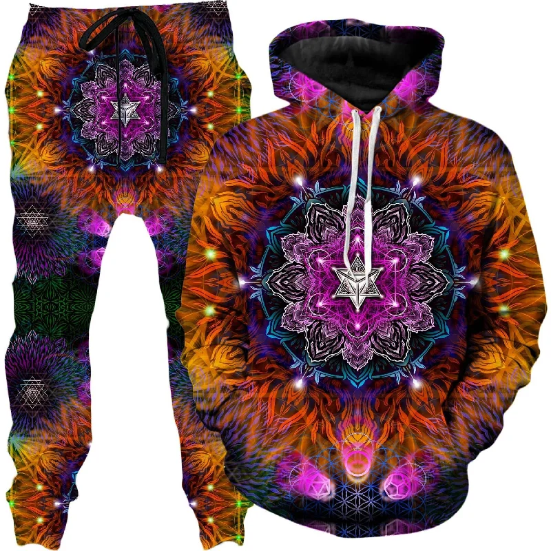 Cozy Footwear Geometric Vibes Hoodie and Joggers Combo
