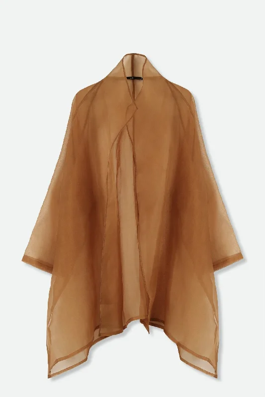 Comfortable Sweaters CORTINA IN SILK ORGANZA IN COPPER