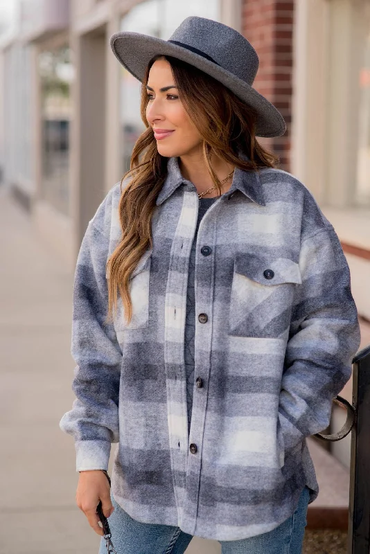Elegant Wear Faded Away Shacket