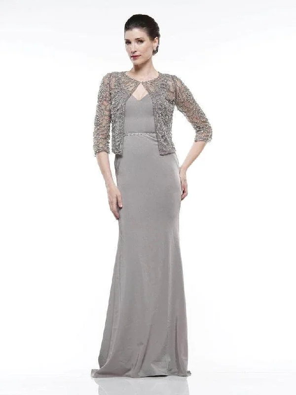 Light Fit Marsoni by Colors - Deep V-Neck Trumpet Formal Gown MV1001
