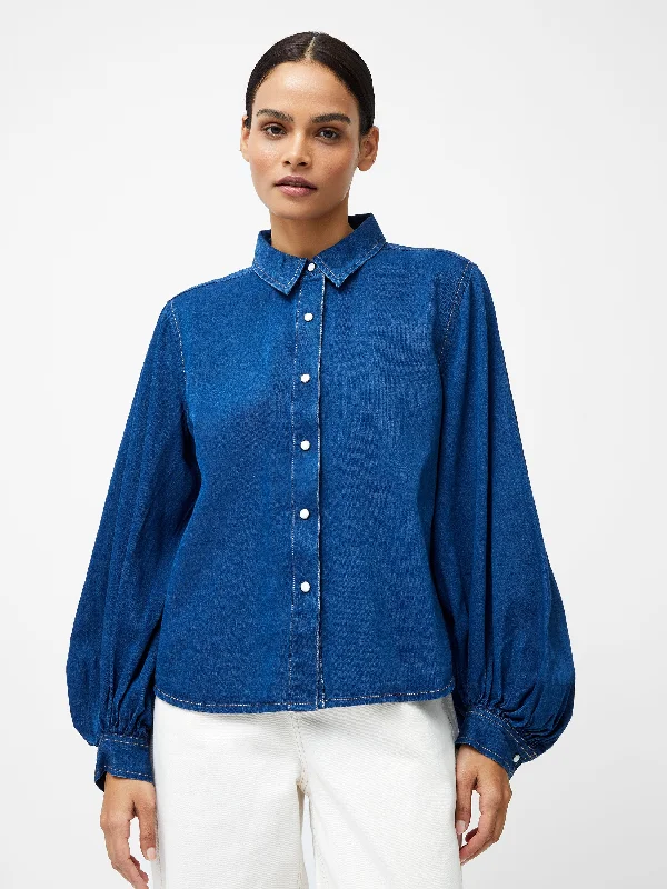 Soft Textures Zaves Chambray Balloon Sleeve Shirt