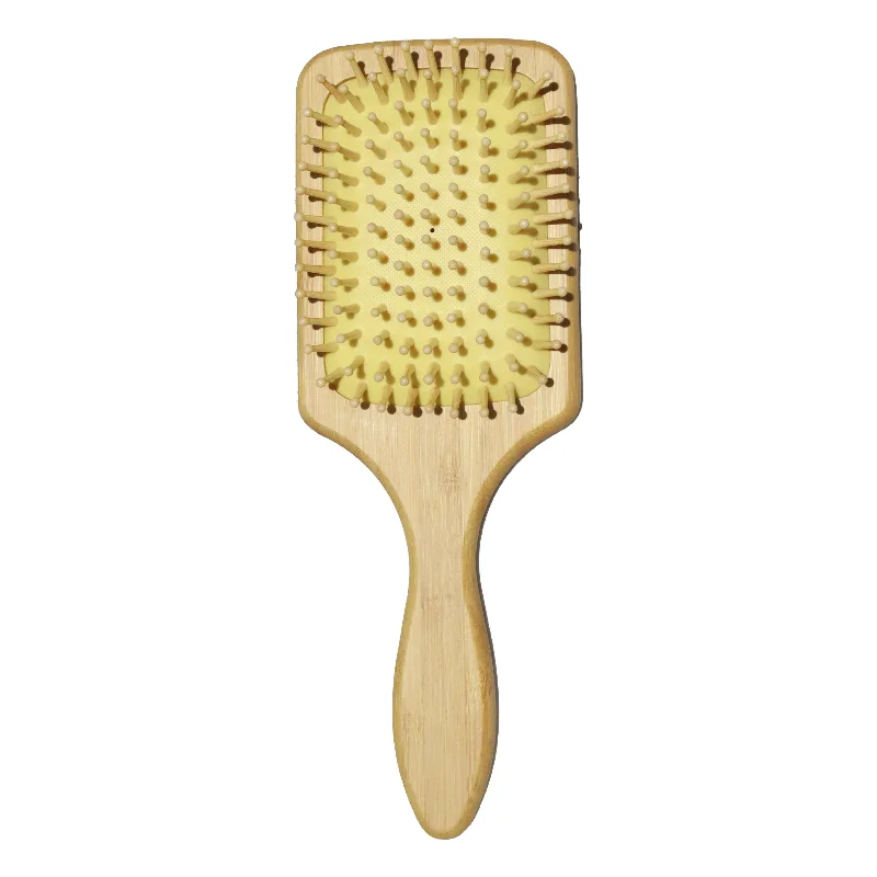Layered Comfort Beige Wooden Hair Brush