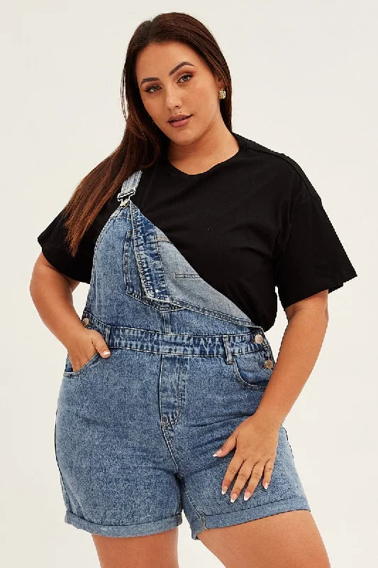 Warm Wear Steel Blue Denim Overall