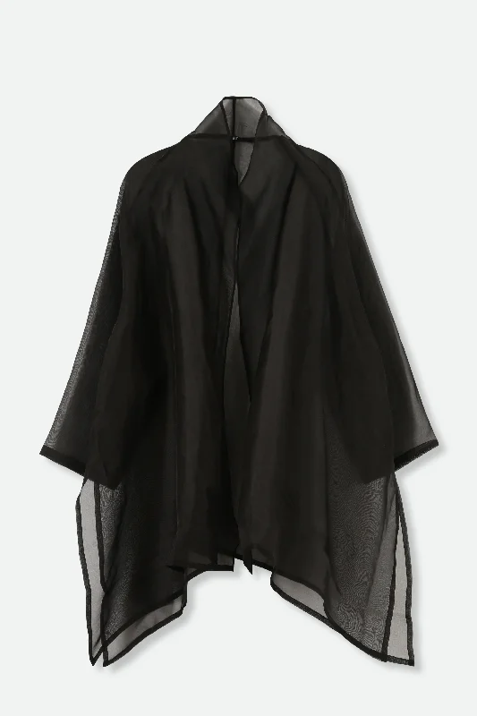 Modern Chic CORTINA IN SILK ORGANZA IN BLACK