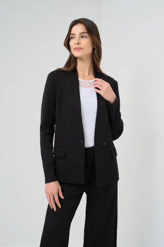 Versatile Casuals Rosalinda Performance Knit Sleeve Blazer