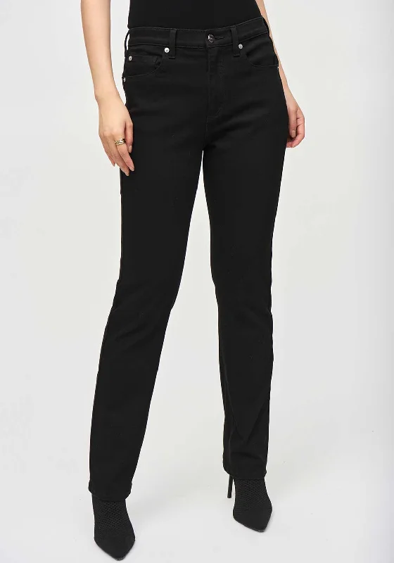 Simple Comfort Joseph Ribkoff Classic Straight Leg Jeans, Black