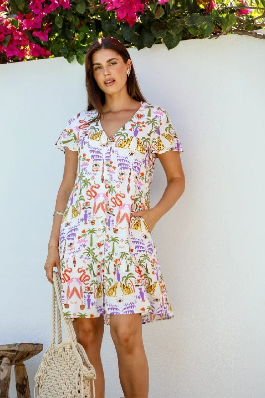 Trendy Looks Avana Mini Dress - Jungle