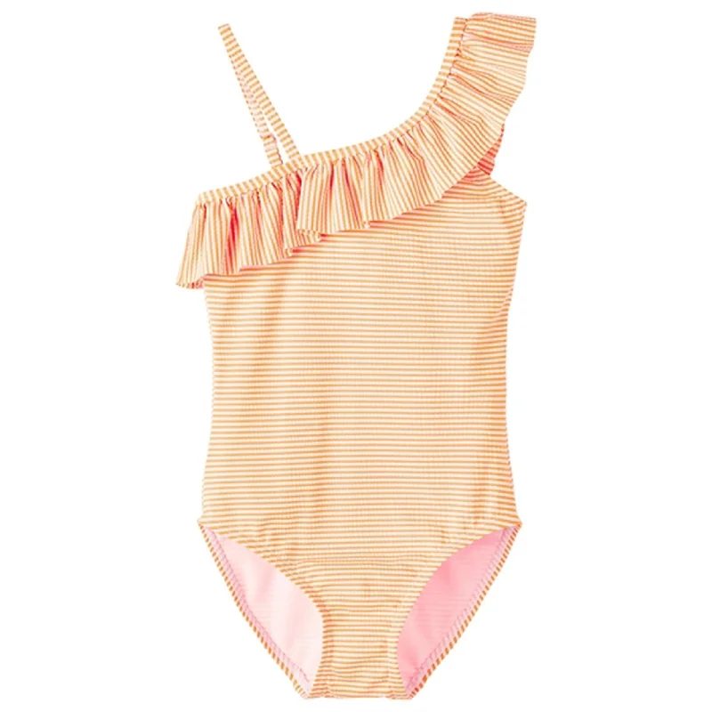 Fashion Comfort Name it Orange Pop Ziline Swimsuit