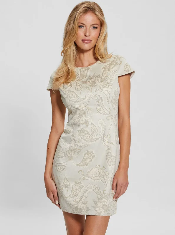 Relaxed Tops Beige Manuela Suede Mini Dress