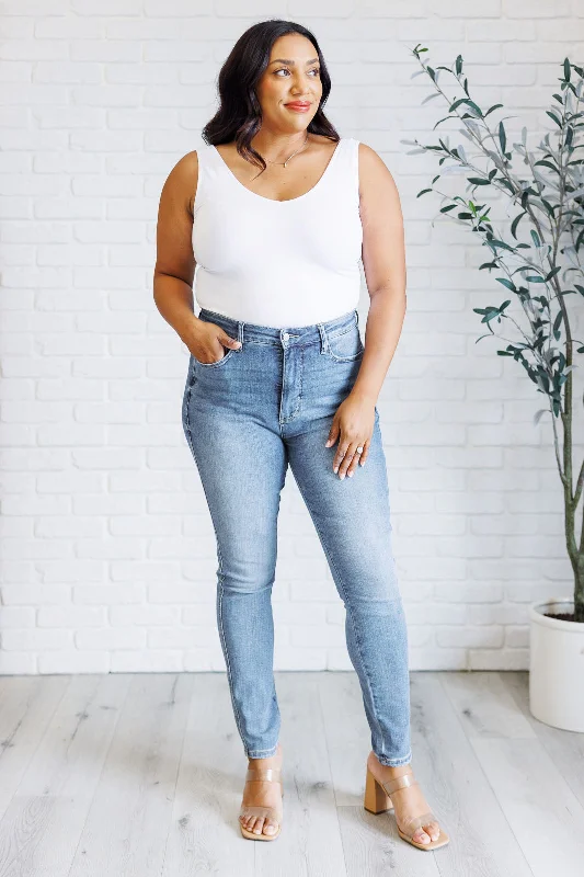 Chic Outfits Judy Blue Justine High Rise Control Top Skinny Jeans