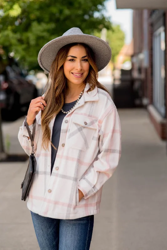 Comfortable Fashion Looks Pastel Plaid Shacket