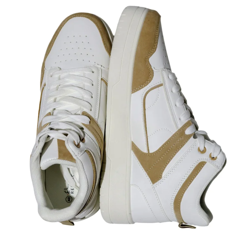 Soft Fabrics White Taupe Hightop