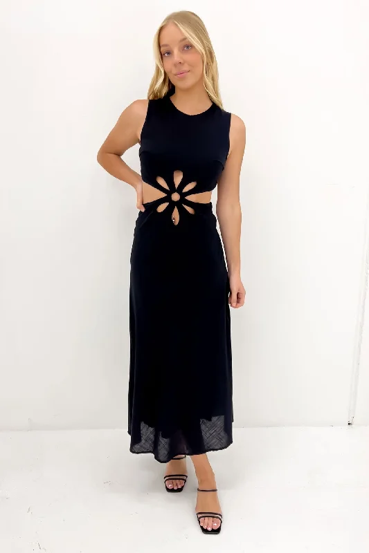 Summer Comfort Asha Maxi Dress Black