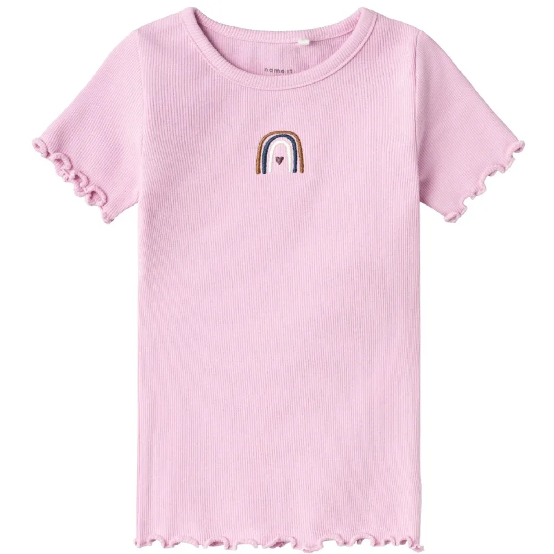 Comfortable Sweaters Name It Pastel Lavender Katte T-Shirt