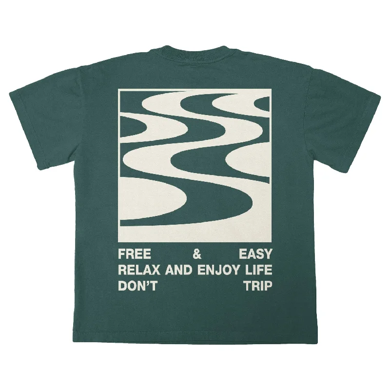 Classic Comfort Free and Easy Premium Rio Boxy T-Shirt