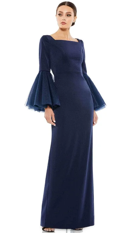 Modern Chic Mac Duggal 11233 - Bell Sleeve Sheath Evening Dress