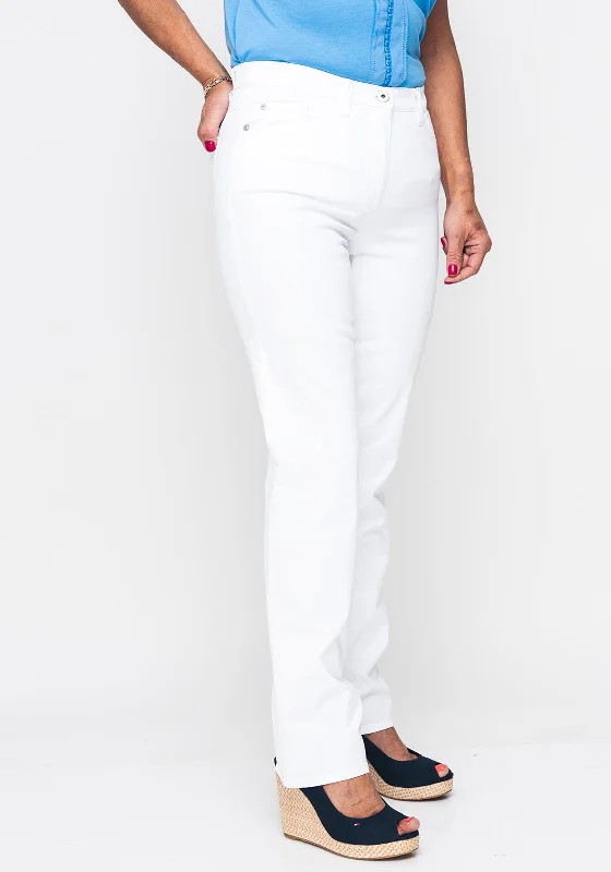 Breezy Style Gerry Weber Romy Regular Length Straight Leg Jeans, White