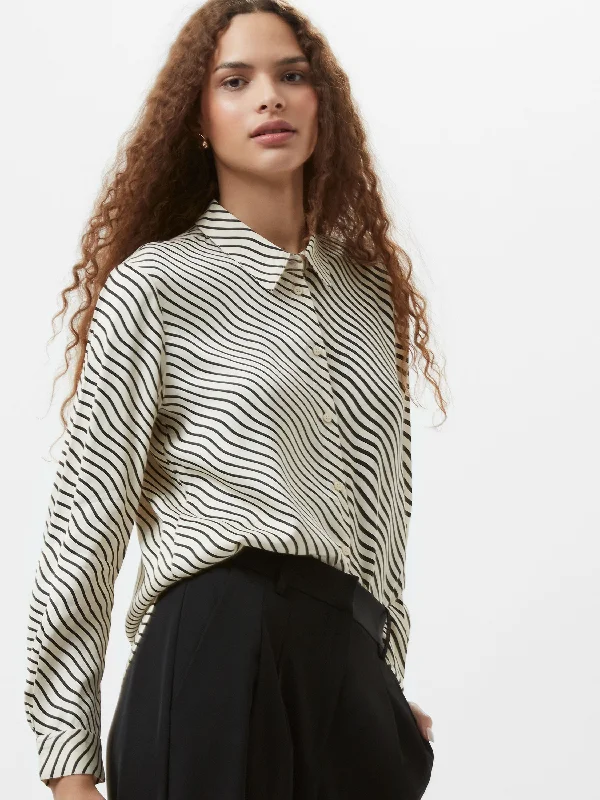 Soft Clothing Candice Satin Stripe Shirt