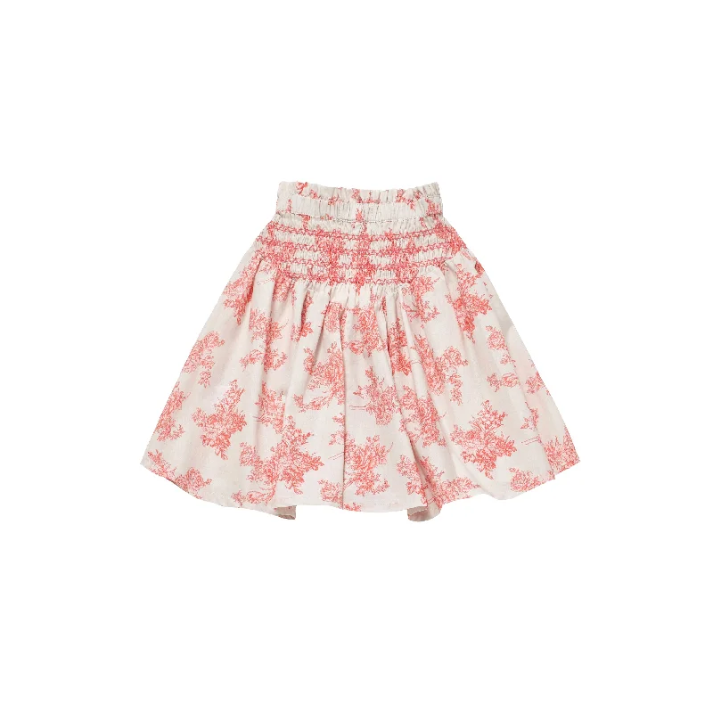 Stylish Ease PREORDER SELENE SKIRT LL-Toile De Jouy Pink FINAL SALE