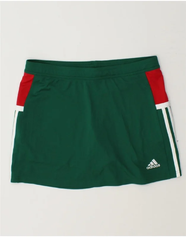 Cozy Lounge Wear ADIDAS Womens Aeroready Skort UK 16/18 Large Green Colourblock Polyester Cozy Lounge Wear ADIDAS Womens Aeroready Skort UK 16/18 Large Green Colourblock Polyester