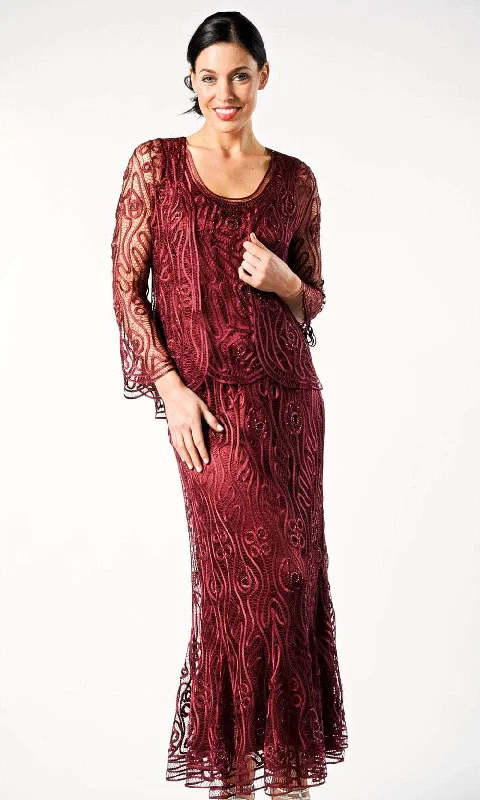 Elegant Dressing Soulmates C1079 - Three Piece Wave Crochet Lace Mother Of Bride Dress