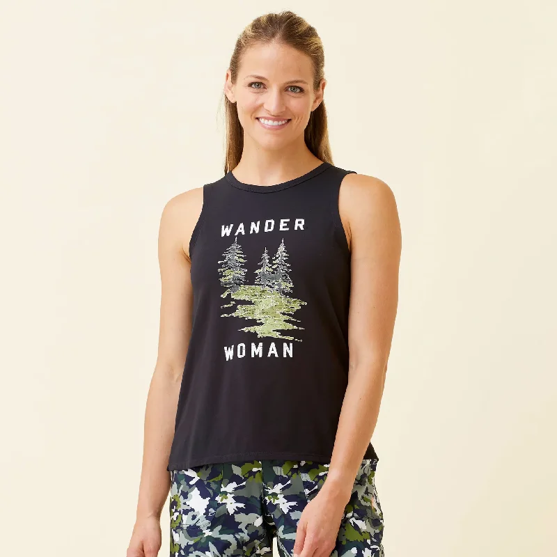 Simple Style Women's Cora Sleeveless Graphic Top